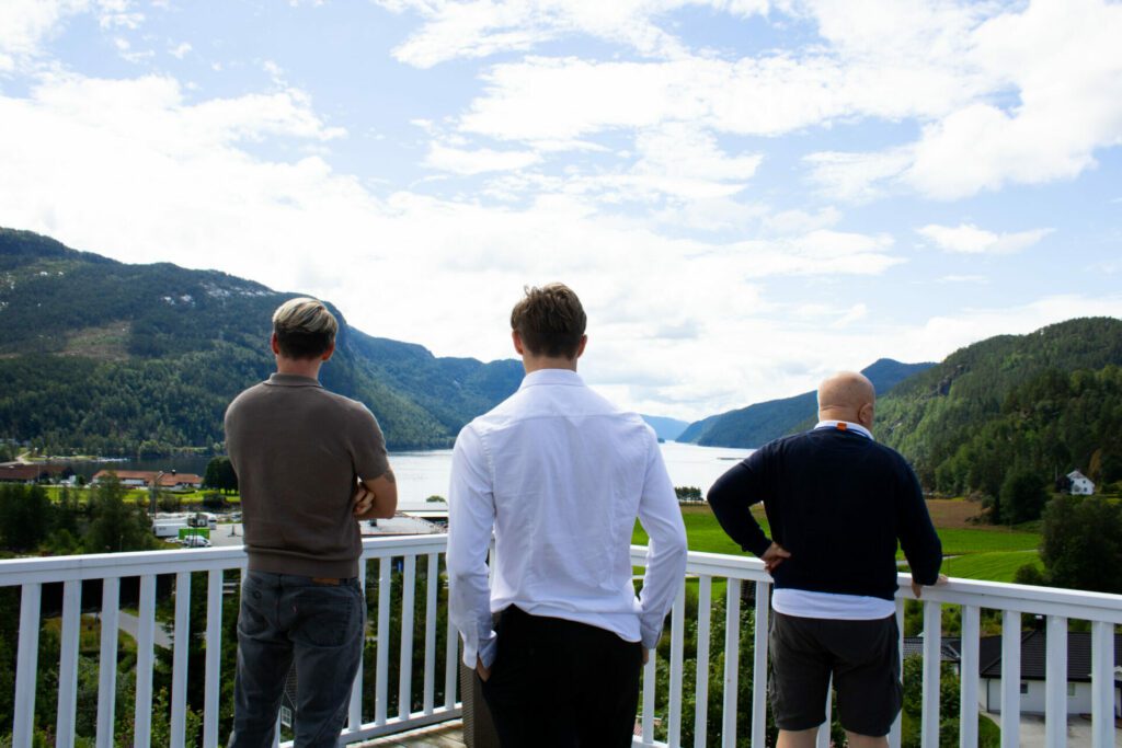 Fra venstre: Christer Skaren, Aadne Ousdal Hompland, Leif Sirevåg. Foto: Ruben Skaren.