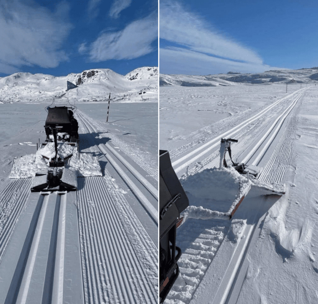 Et bilde som inneholder himmel, snø, utendørs, gå på ski Automatisk generert beskrivelse