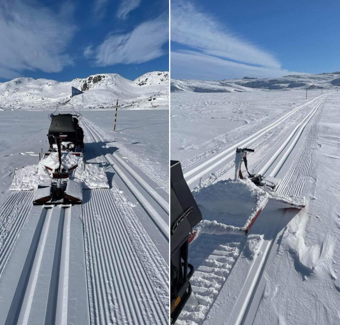 Et bilde som inneholder himmel, snø, utendørs, gå på ski Automatisk generert beskrivelse