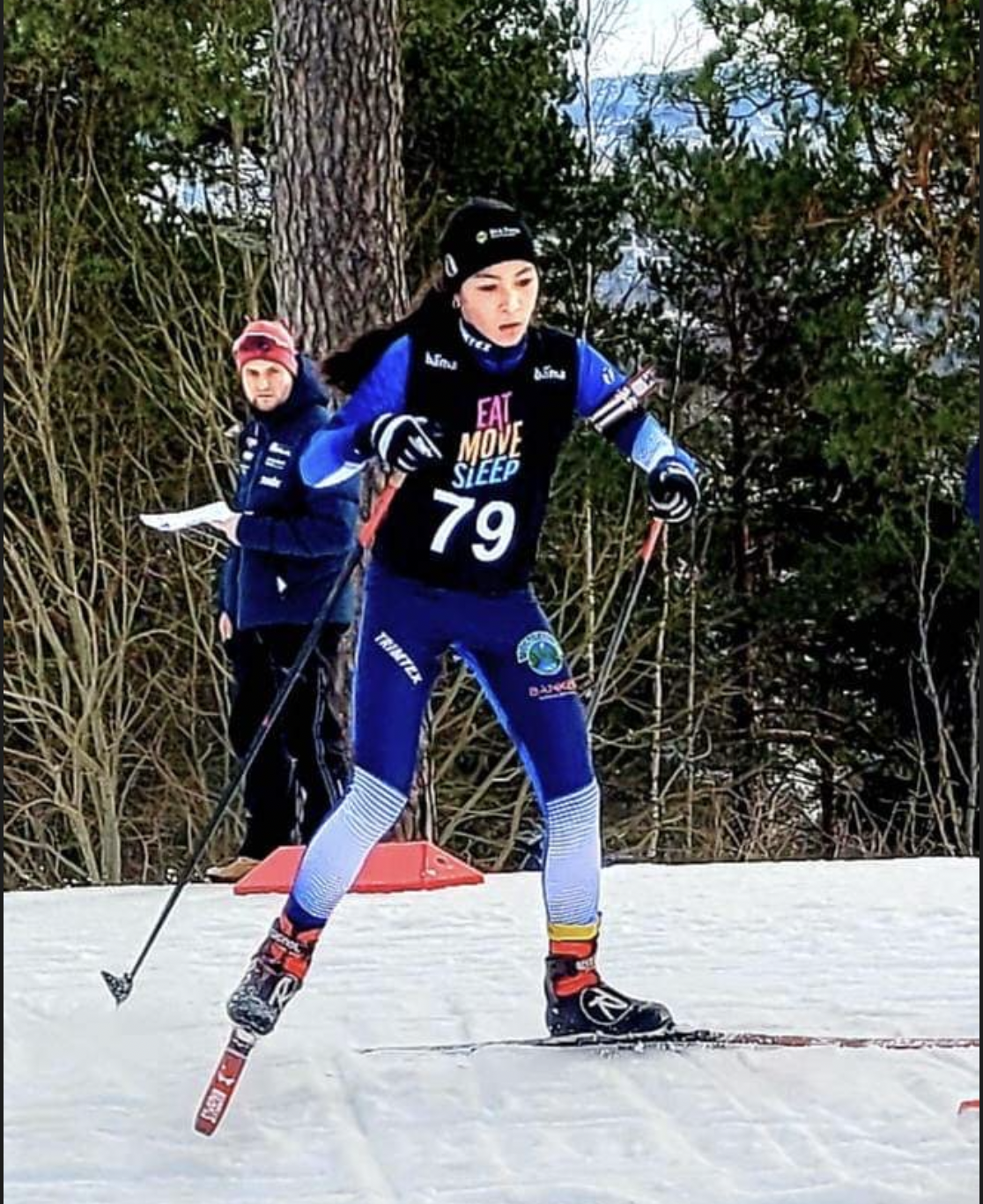 Et bilde som inneholder tre, utendørs, snø, gå på ski

Automatisk generert beskrivelse